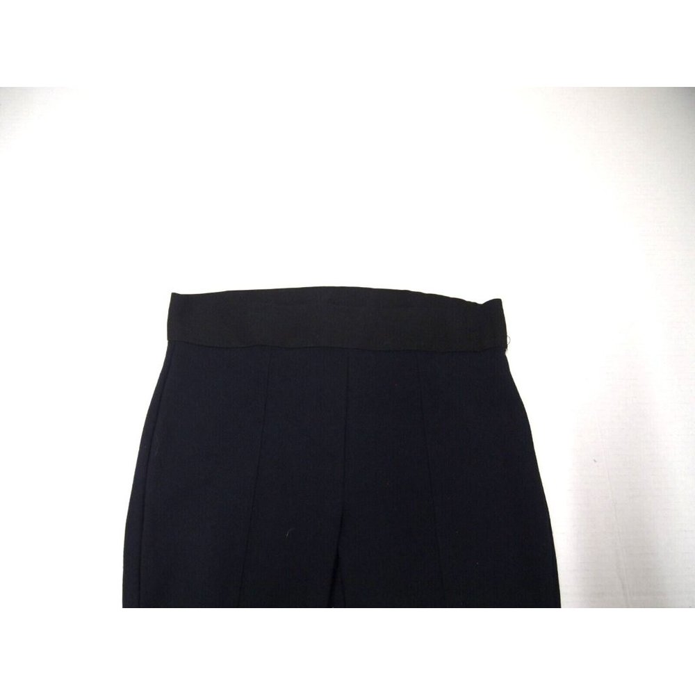 Hue Womens High Waist Ponte Leggings Navy Blue Colorblock Seamed Skinny Knit - Picture 4 of 7
